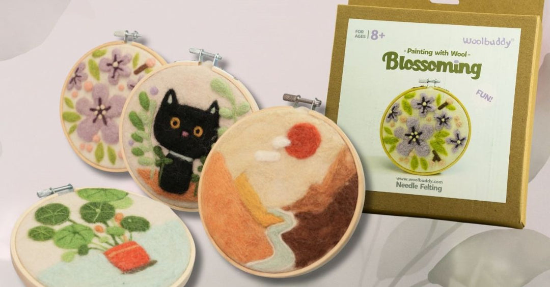DIY Painting with Wool craft kit by Woolbuddy – 4 unique designs available
