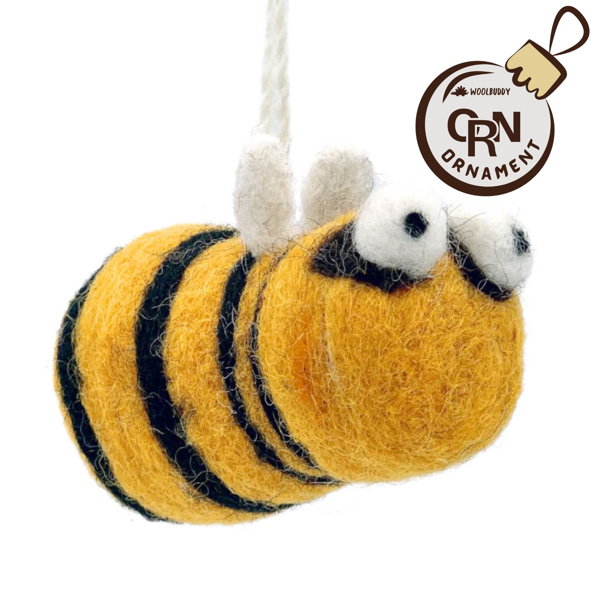 Felt Bees. Bee Accessories. Bee Charm. Bee Embellishment. 5 