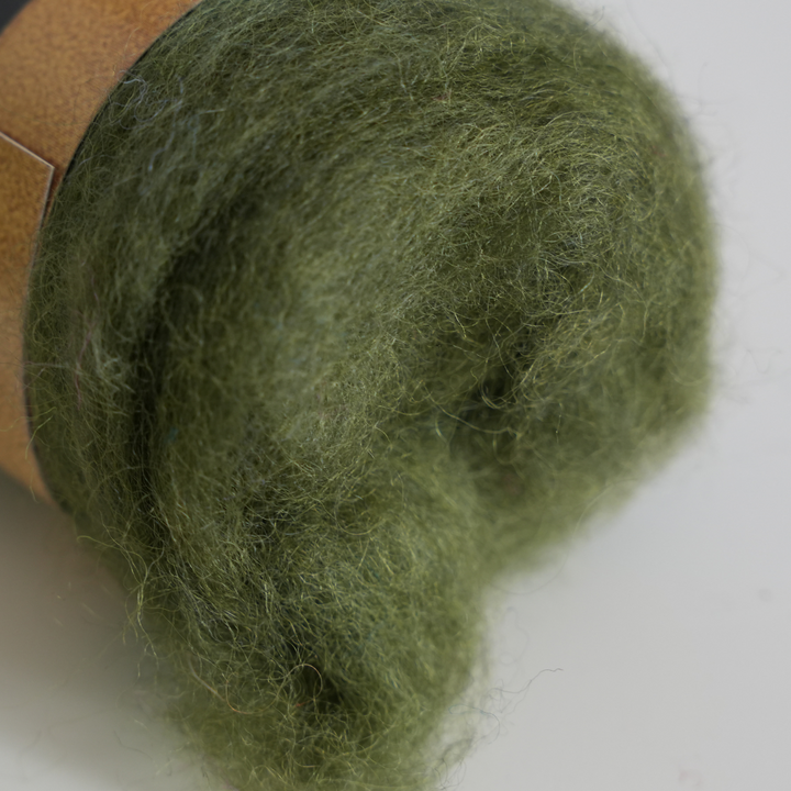 Corriedale Wool Green 4 - Moss
