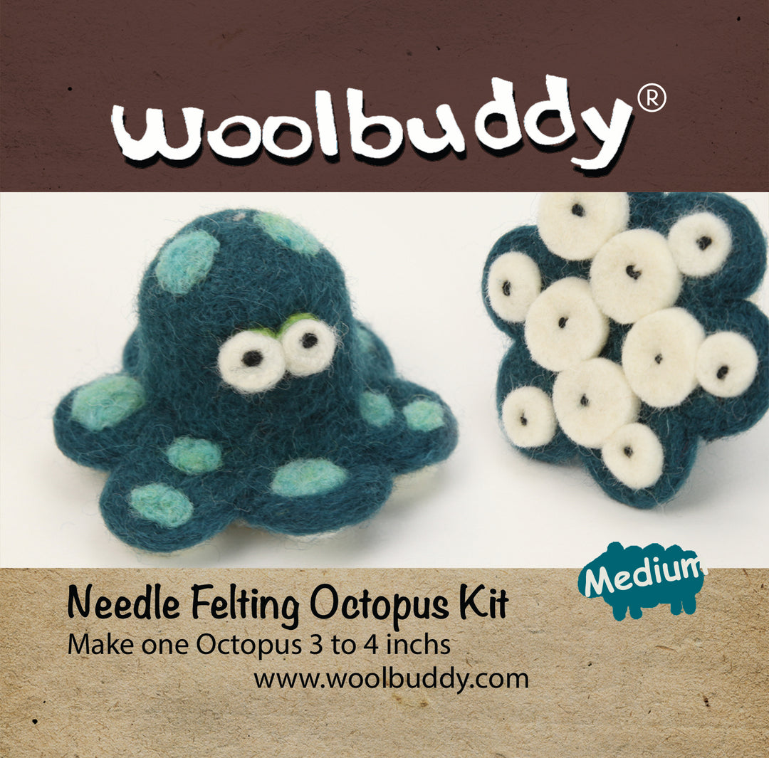 Needle Felting Octopus Kit