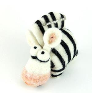 Woolbuddy Needle Felting Zebra Kit