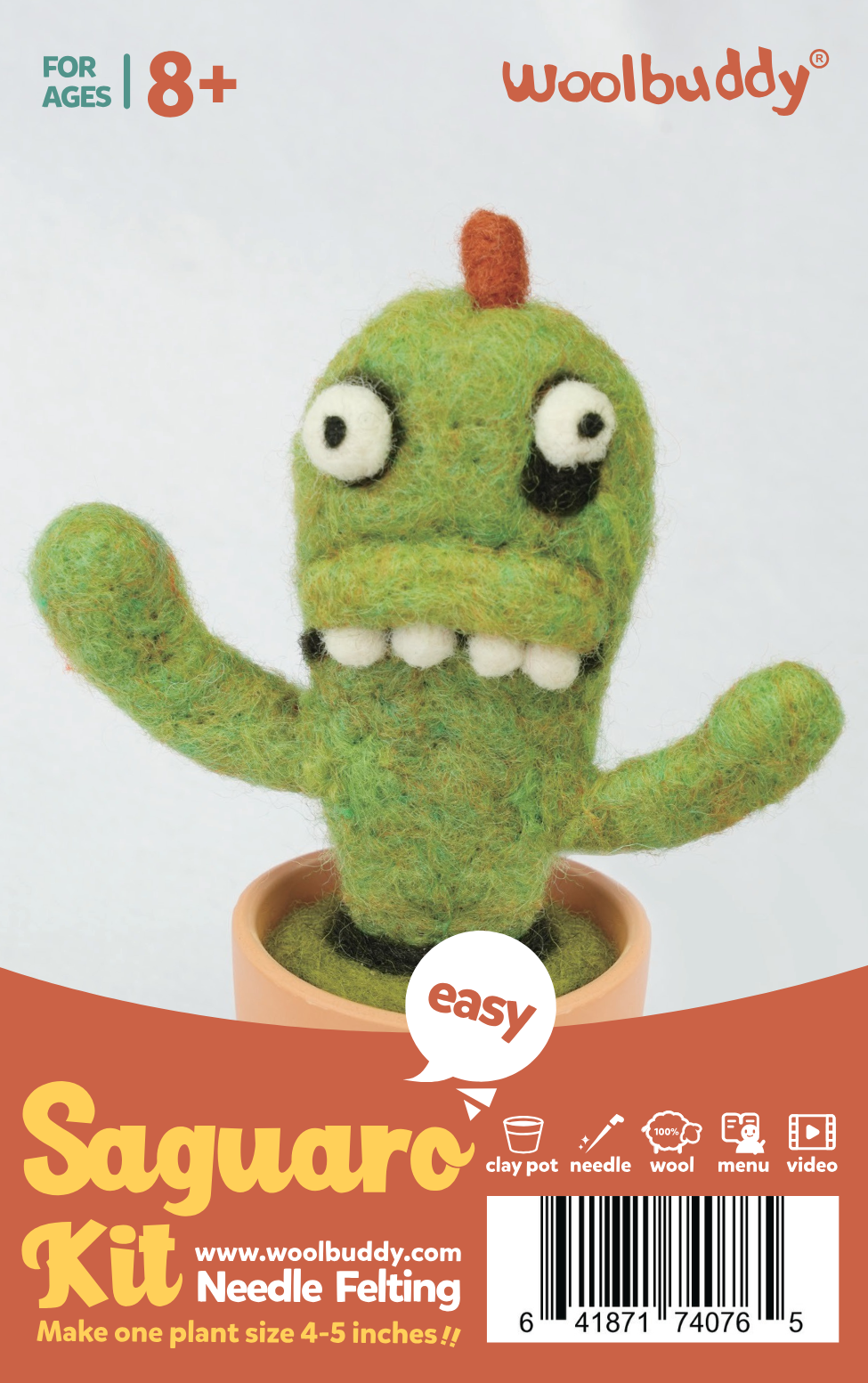 How to create your own felt Cactus Monster: Needle Felting Tutorial