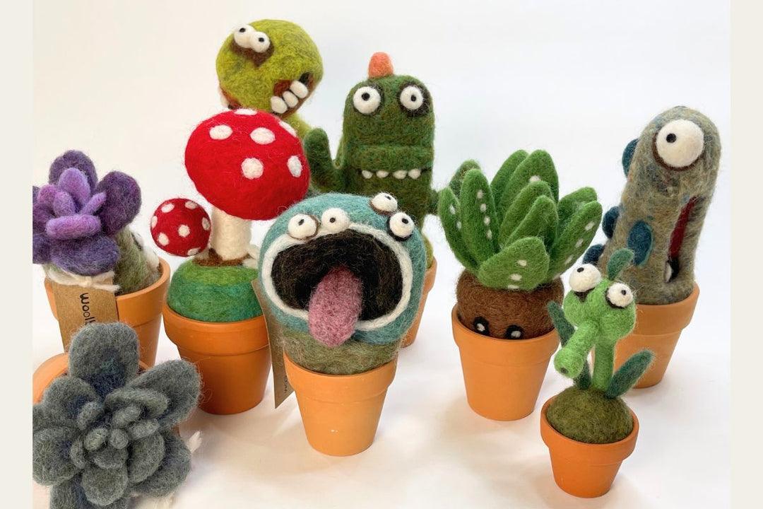 How to Make a Felt Cactus Monster: DIY Needle Felting Tutorial