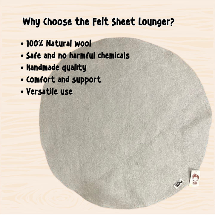 M&W Cat Felt Sheet Lounger