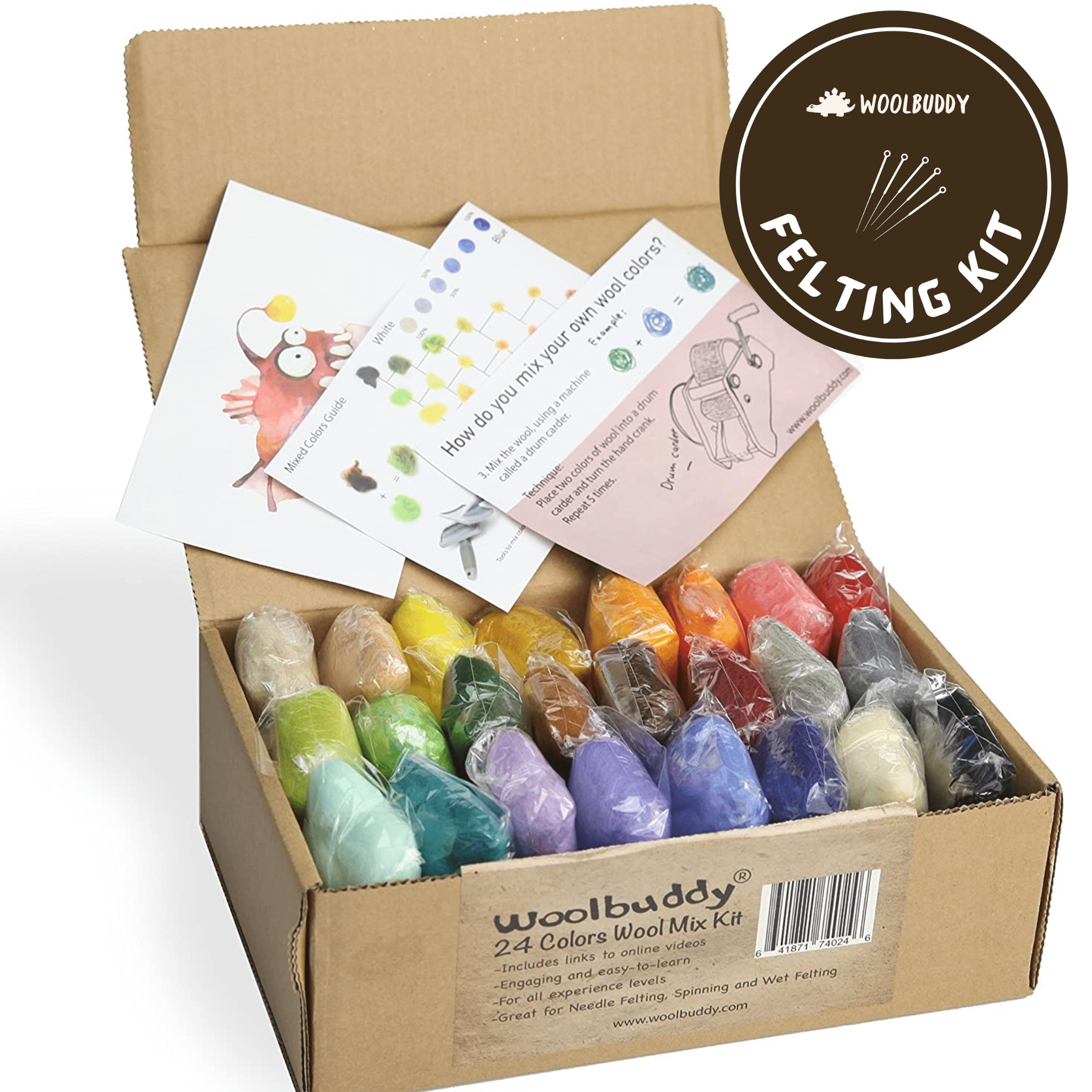 Needle Felting Angler Fish Kit – Woolbuddy Needle Felting Angler Fish Kit – Woolbuddy