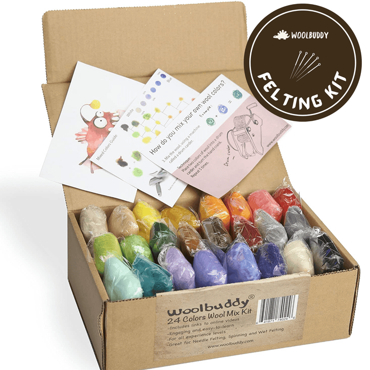 24 Colors Wool Mix Kit - Woolbuddy