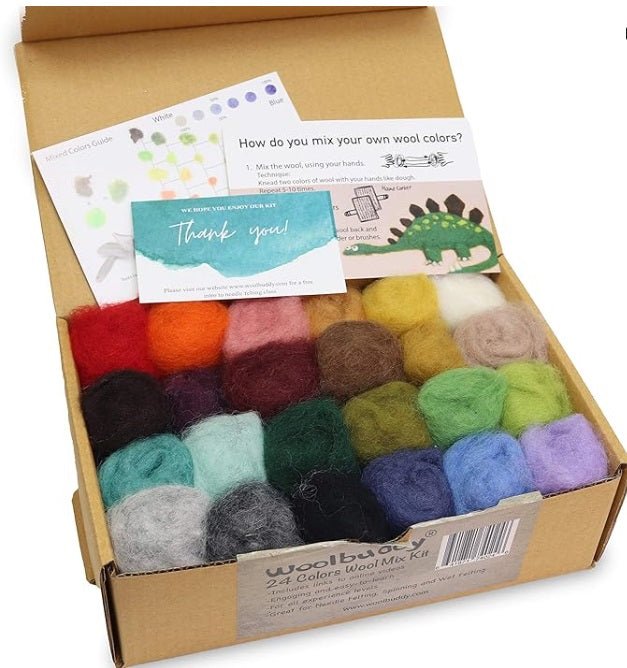 24 Eco Colors Wool Mix Kit - Woolbuddy