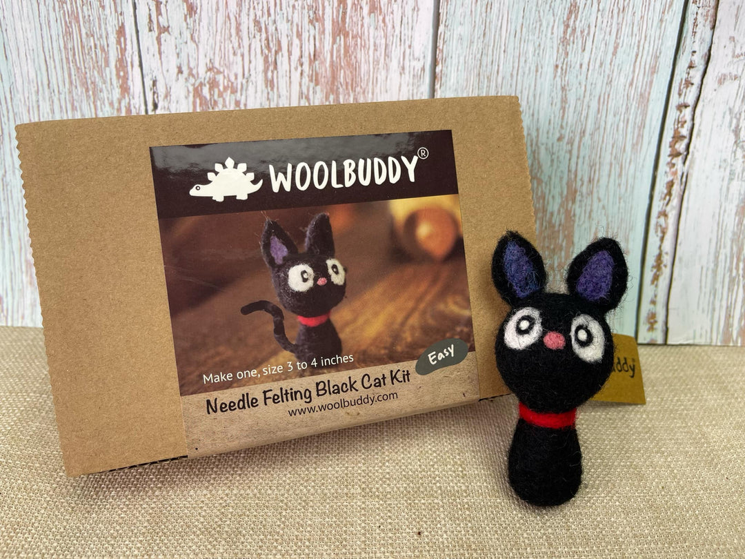 Needle Felting Black Cat Kit