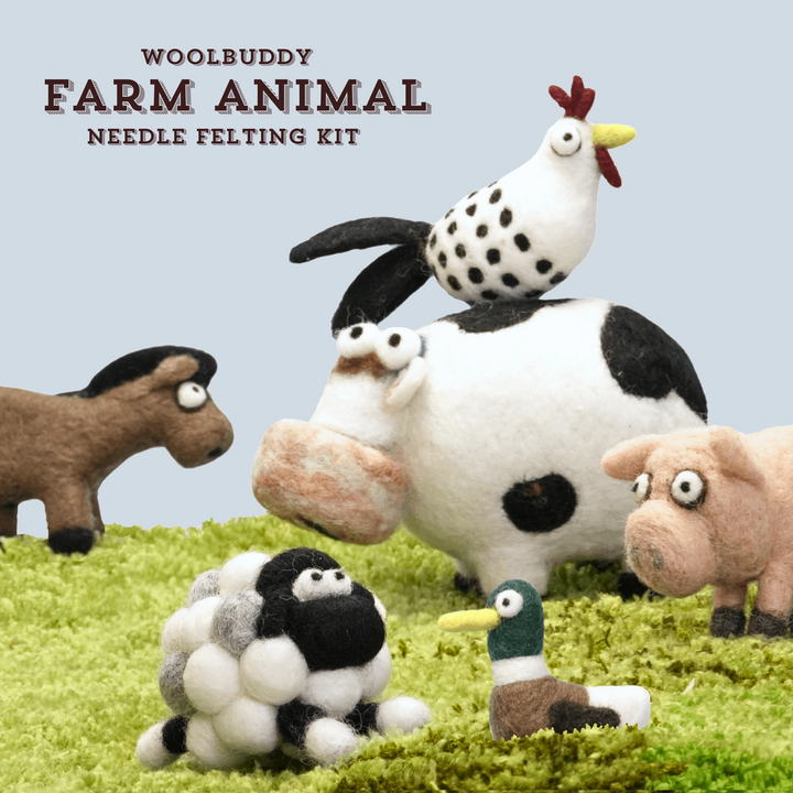 Farm Animals Needle Felting Kit