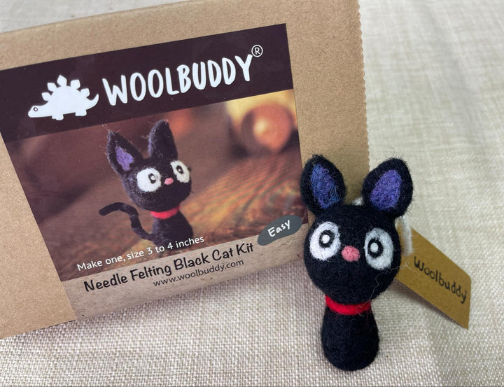 Needle Felting Black Cat Kit