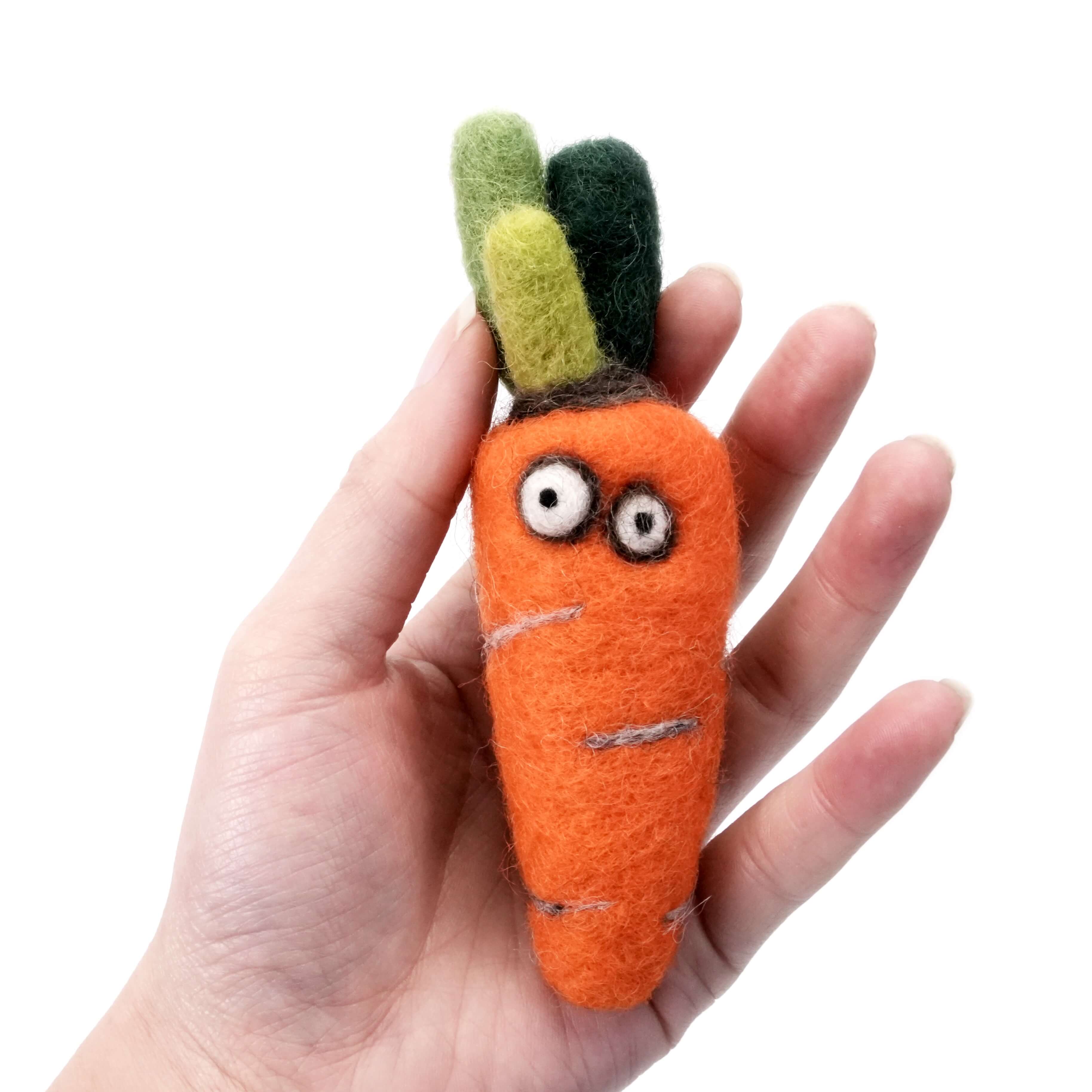 Handmade Wool Felt Veggie Ornaments – Fruit & Vegetable Décor