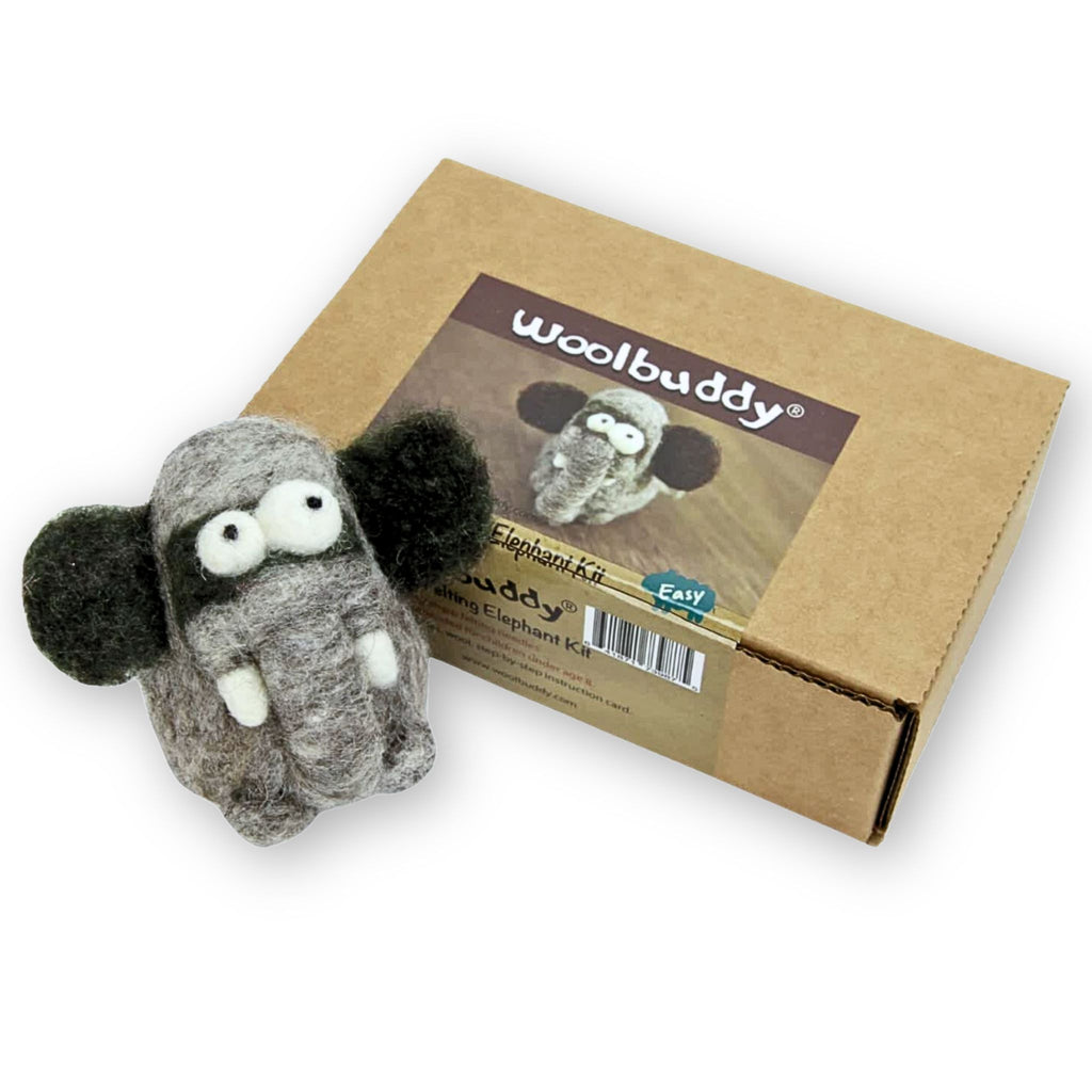 Needle Felting Kits Elephant Kit Felted Elephant Woolbuddy