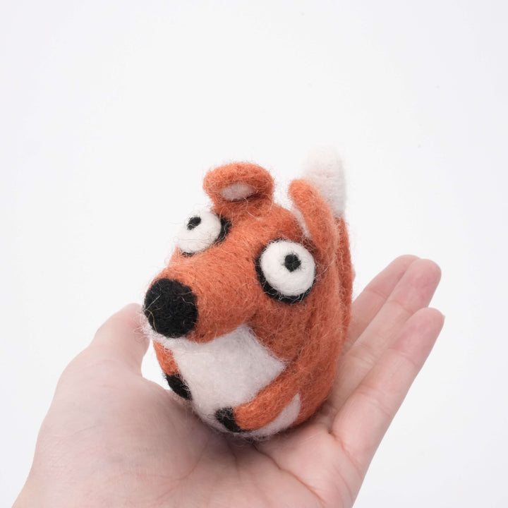 Handmade Felt Fox Ornament – Woodland Animal Christmas Decoration | Cozy Holiday Gift