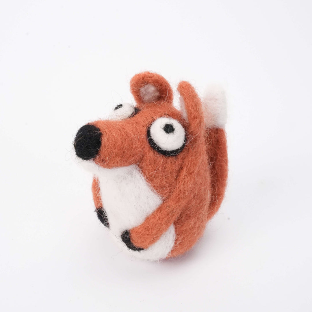 Handmade Felt Fox Ornament – Woodland Animal Christmas Decoration | Cozy Holiday Gift