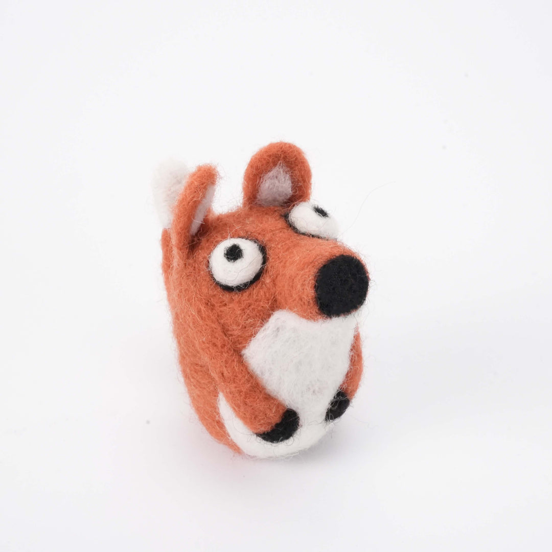 Handmade Felt Fox Ornament – Woodland Animal Christmas Decoration | Cozy Holiday Gift