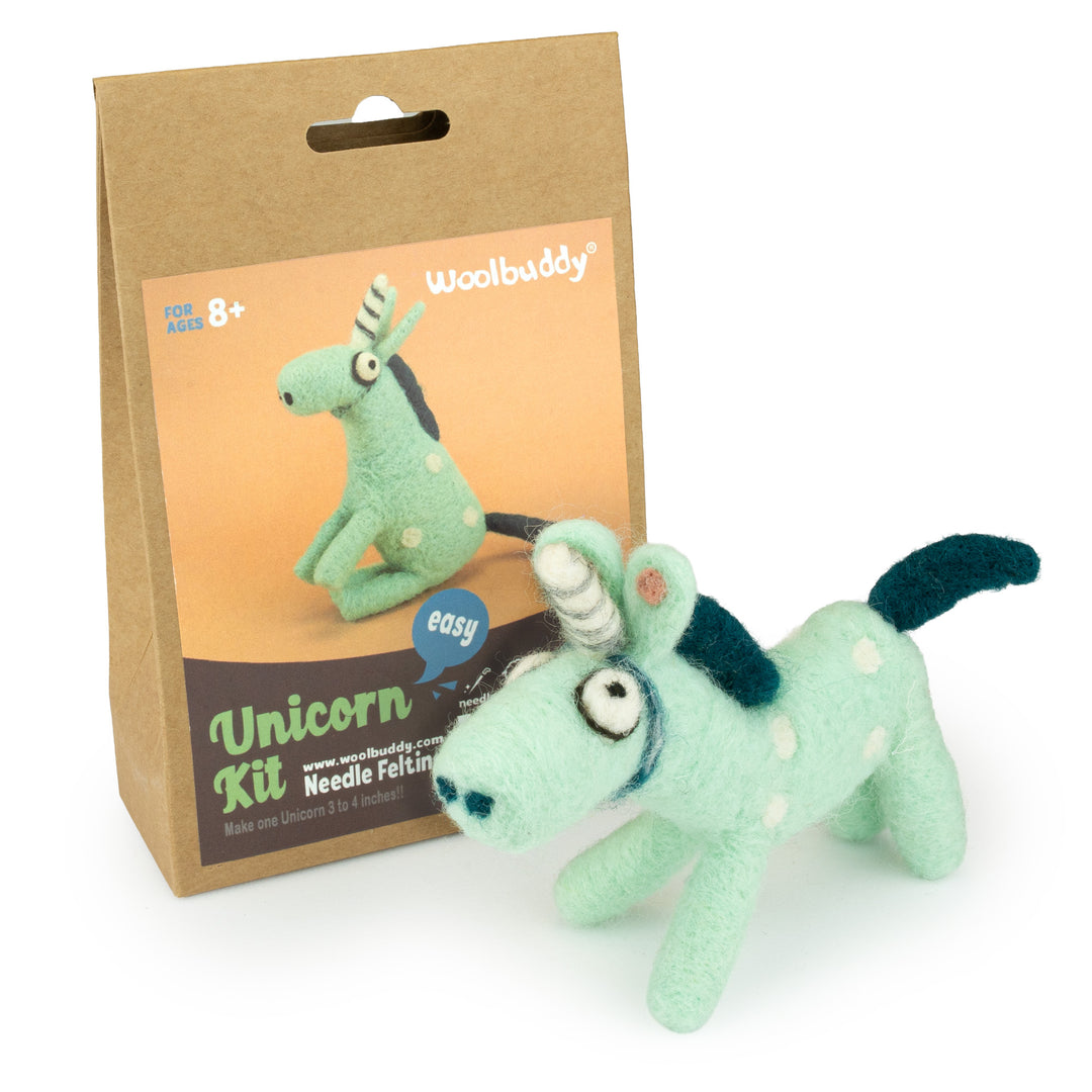 Needle Felting Unicorn Kit – DIY Wool Craft for Beginners & Kids | Woolbuddy