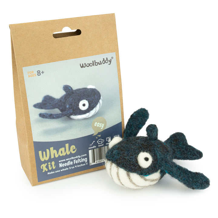 Needle Felting Whale Kit – Beginner-Friendly DIY Wool Craft Set