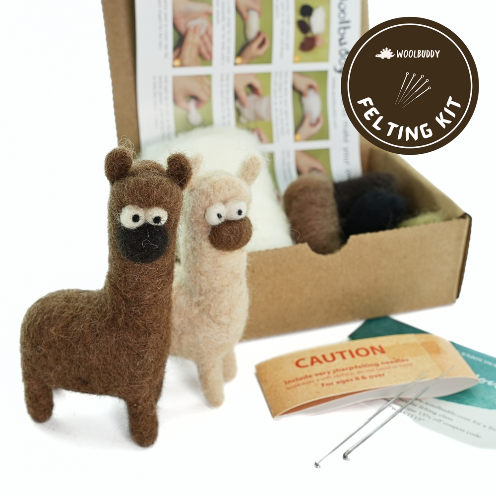 llama needle felting kit