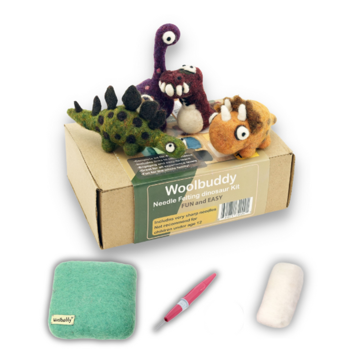 Needle Felting Dinosaur Kit