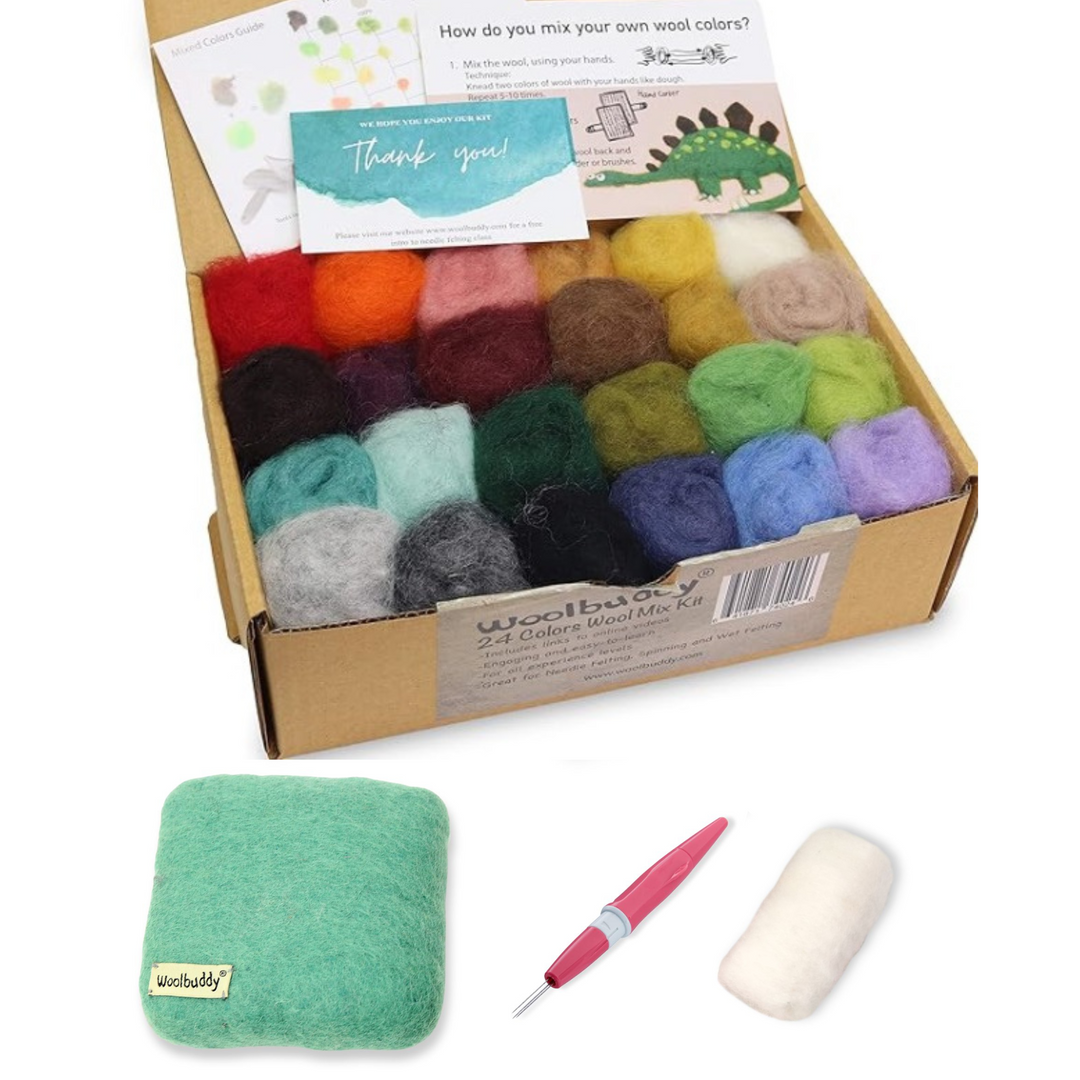 24 Eco Colors Wool Mix Kit