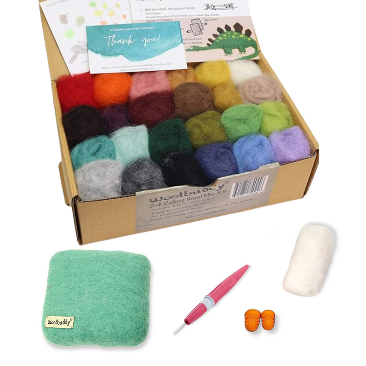 24 Eco Colors Wool Mix Kit