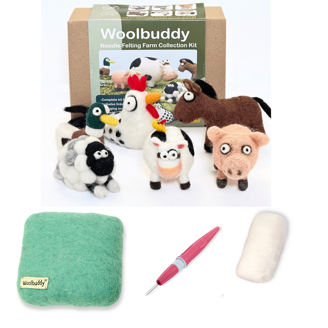 Needle Felting Farm Collection Kit