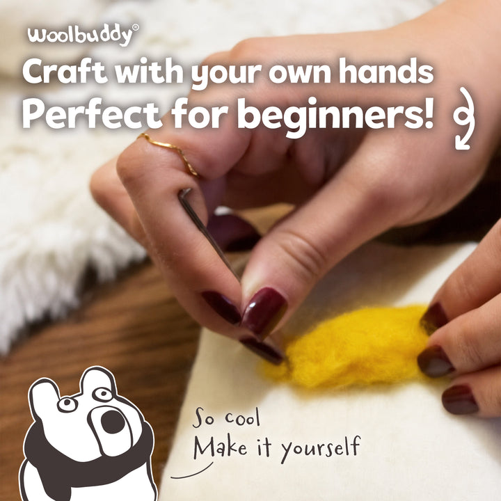 Bear Needle Felting Kit – Beginner DIY Wool Craft Gift