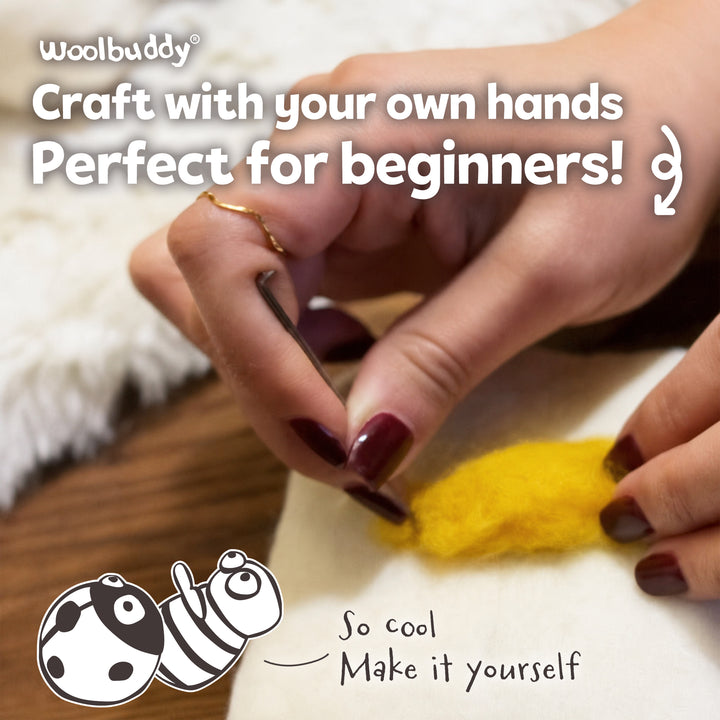 Needle Felting Bee and Ladybug Kit for Beginners | Woolbuddy