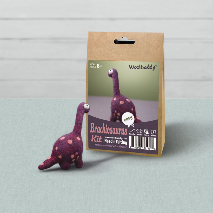 Brachiosaurus Needle Felting Kit – Beginner DIY Dino Craft