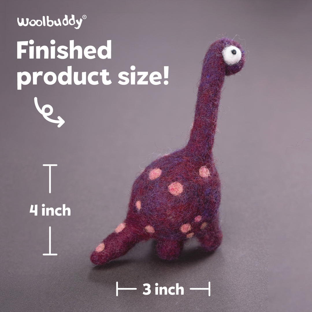 Brachiosaurus Needle Felting Kit – Beginner DIY Dino Craft