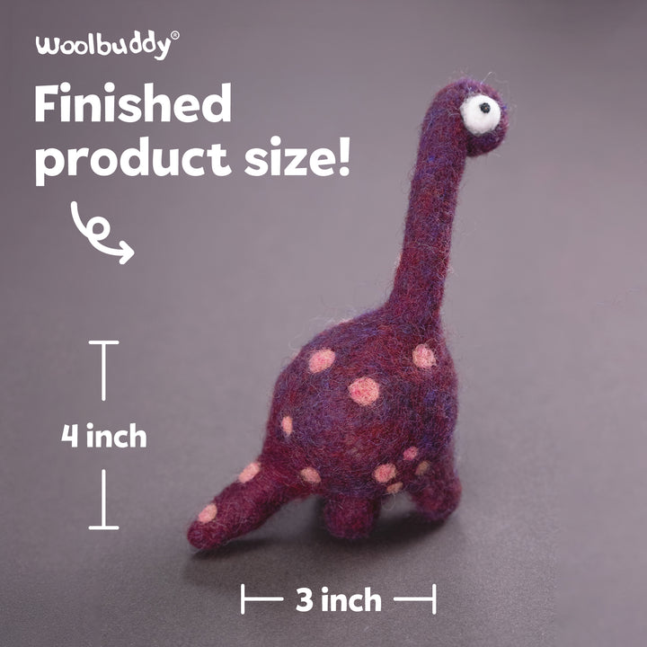 Brachiosaurus Needle Felting Kit – Beginner DIY Dino Craft
