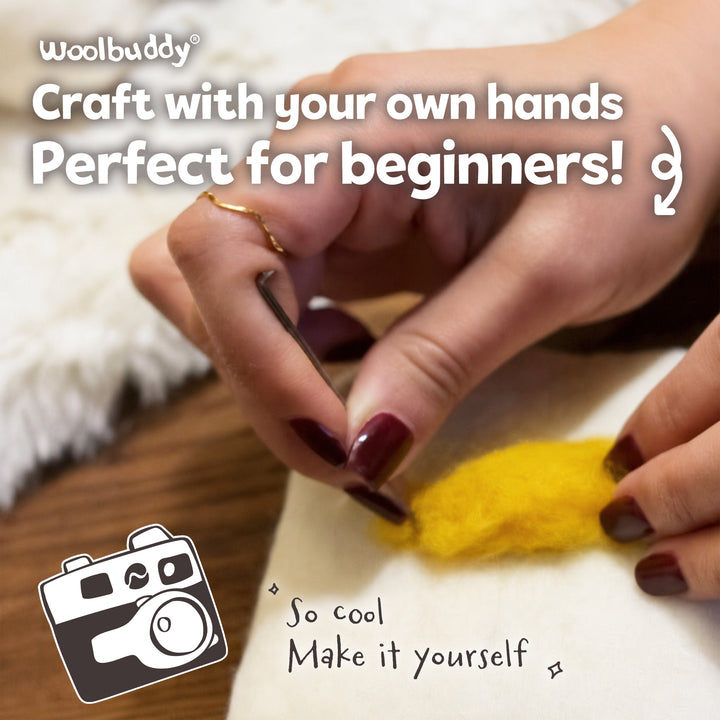 Camera Needle Felting Kit – Beginner DIY Wool Craft Gift
