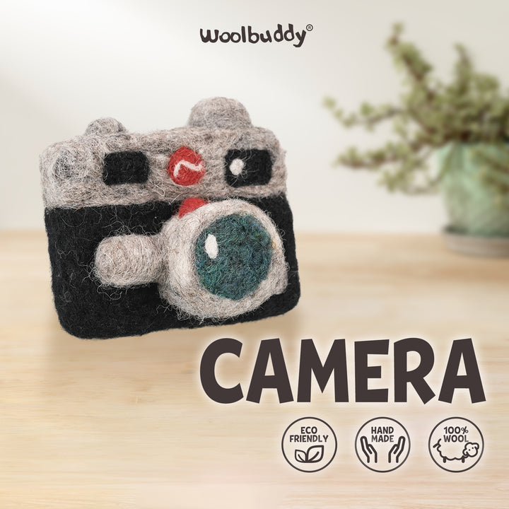 Camera Needle Felting Kit – Beginner DIY Wool Craft Gift