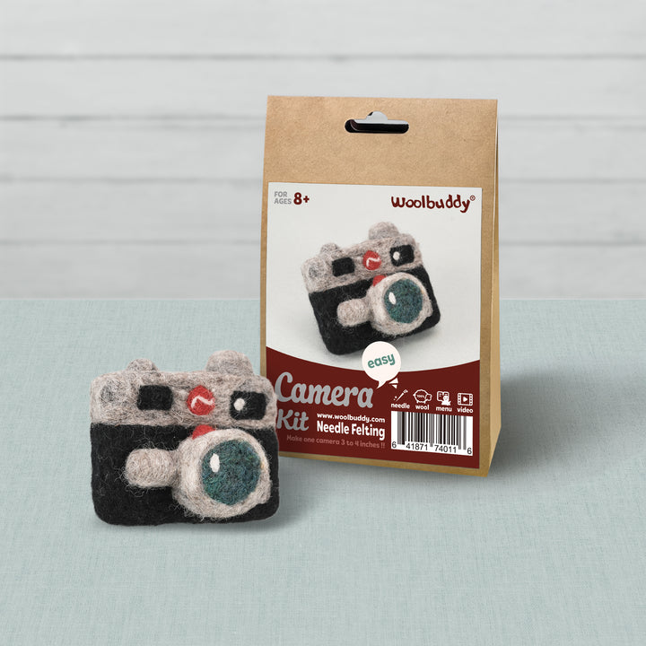 Camera Needle Felting Kit – Beginner DIY Wool Craft Gift
