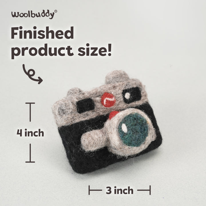 Camera Needle Felting Kit – Beginner DIY Wool Craft Gift