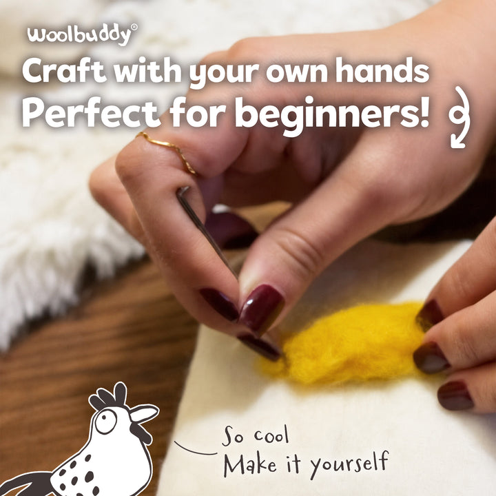 Chicken Needle Felting Kit – Beginner DIY Wool Craft Gift