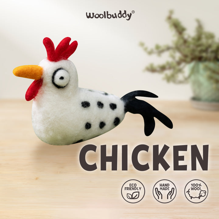 Chicken Needle Felting Kit – Beginner DIY Wool Craft Gift