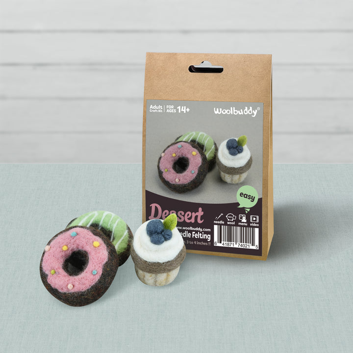 Needle Felting Dessert Kit for Beginners | Woolbuddy