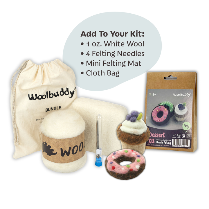 Needle Felting Dessert Kit for Beginners | Woolbuddy