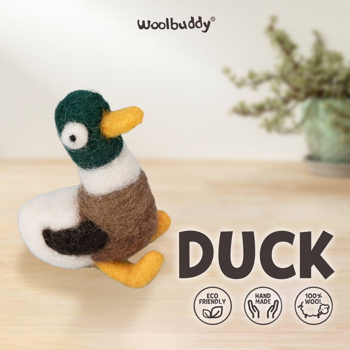Duck Needle Felting Kit – Beginner DIY Wool Craft Gift