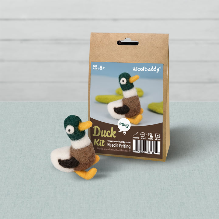 Duck Needle Felting Kit – Beginner DIY Wool Craft Gift