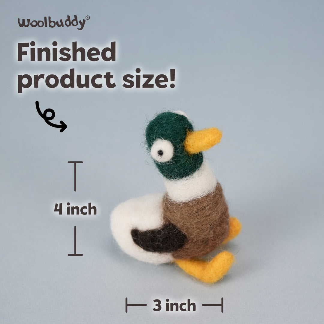 Duck Needle Felting Kit – Beginner DIY Wool Craft Gift