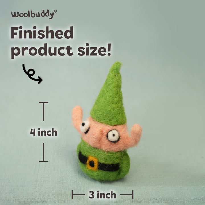 Needle Felting Elf Kit for Beginners – Complete Wool Craft Kit | Woolbuddy
