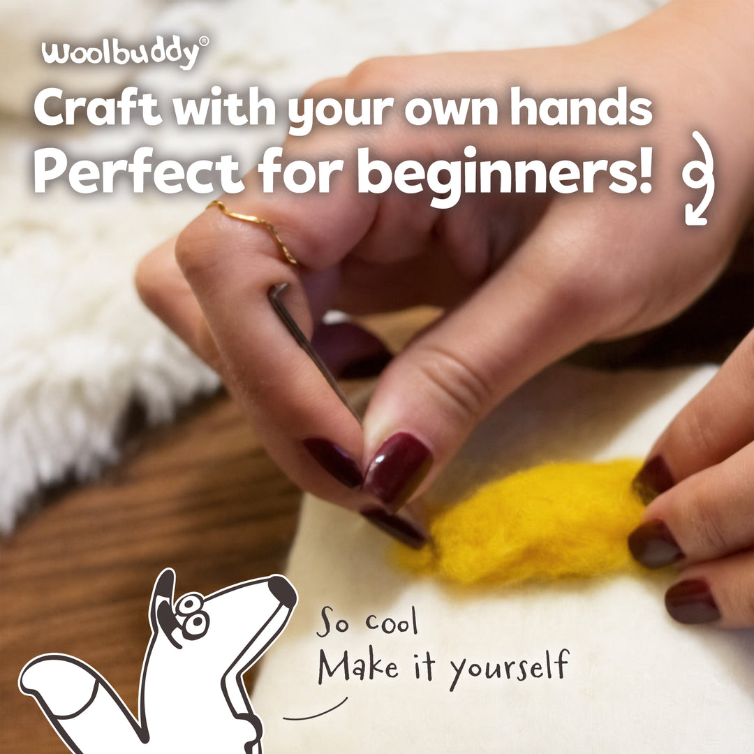 Needle Felting Fox Kit for Beginners | Woolbuddy