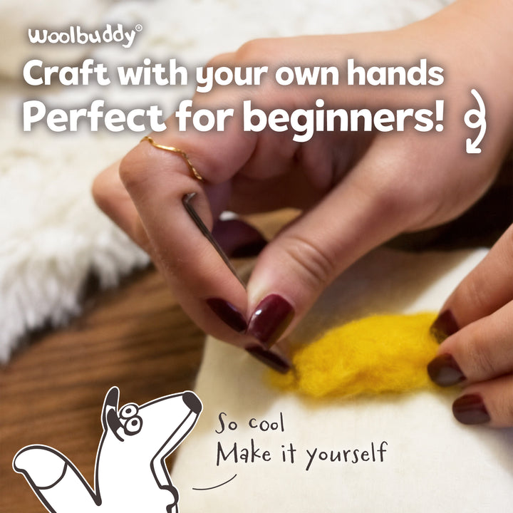Needle Felting Fox Kit for Beginners | Woolbuddy