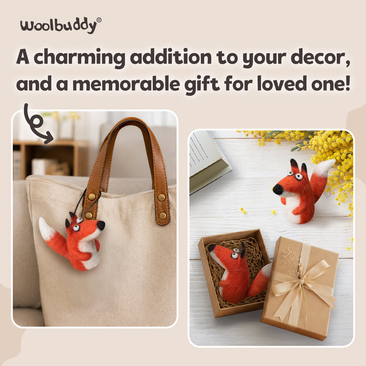 Needle Felting Fox Kit for Beginners | Woolbuddy