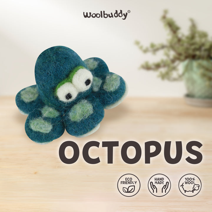 Needle Felting Octopus Kit for Beginners | Woolbuddy
