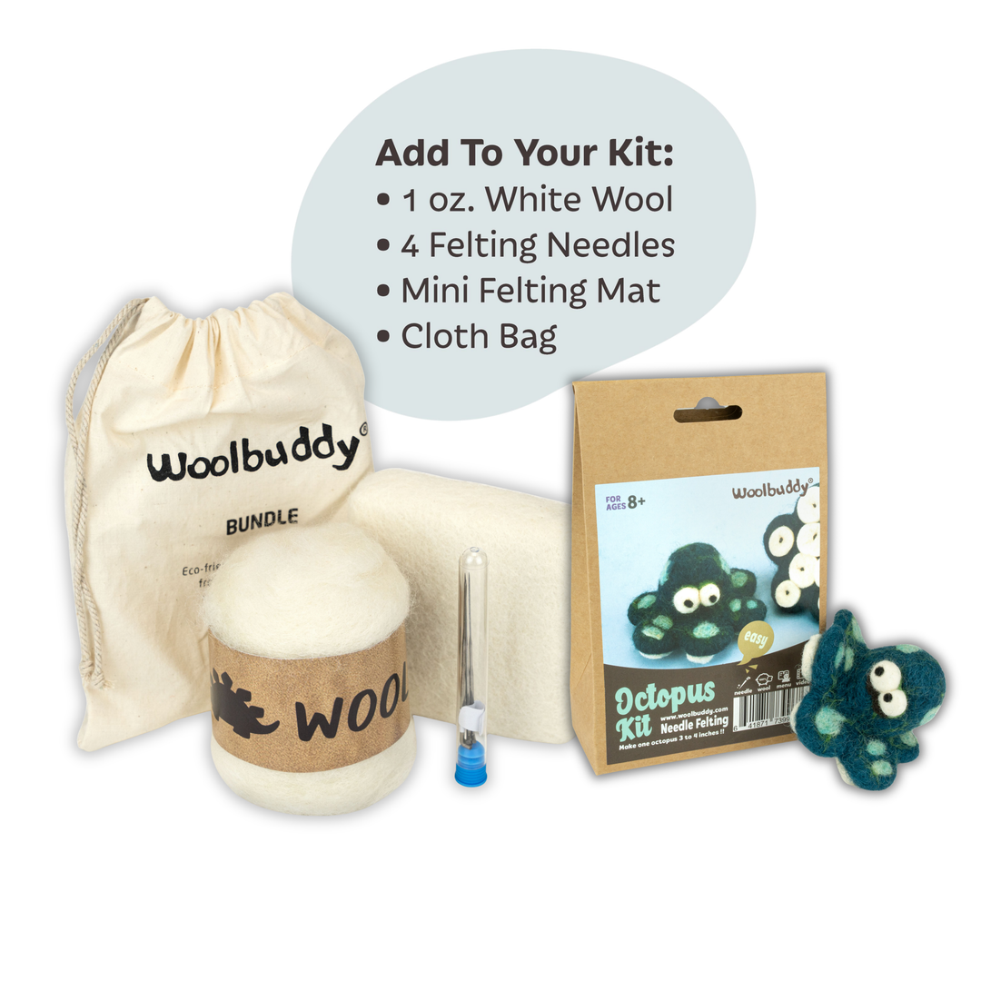 Needle Felting Octopus Kit for Beginners | Woolbuddy