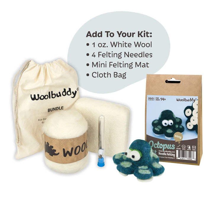 Needle Felting Octopus Kit for Beginners | Woolbuddy
