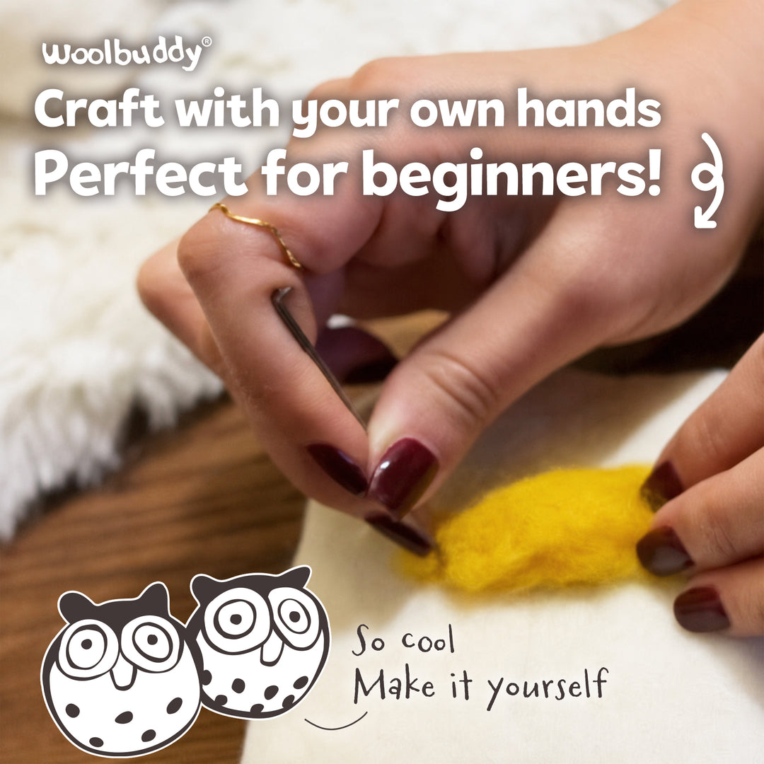Needle Felting Owl Kit for Beginners | Woolbuddy